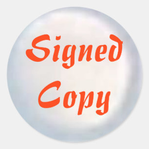 Copie signée - Stickers ronds (#36)