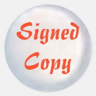 Copie signée - Stickers ronds (#36)