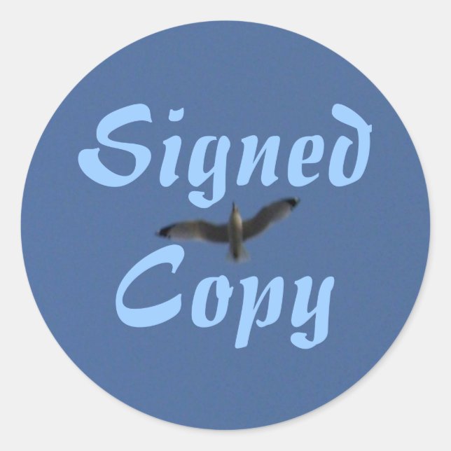 Copie signée - Stickers ronds (#38) (Devant)