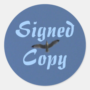 Copie signée - Stickers ronds (#38)