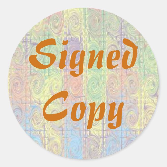 Copie signée - Stickers ronds (#43) (Devant)