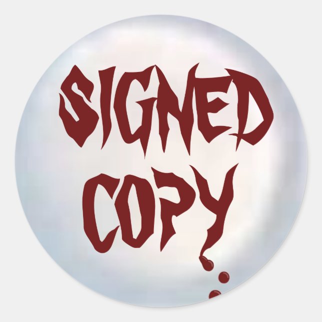 Copie signée - Stickers ronds (#45) (Devant)