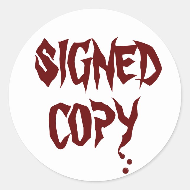 Copie signée - Stickers ronds (#46) (Devant)