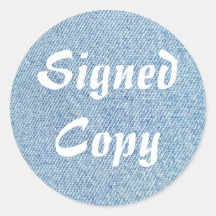 Copie signée - Stickers ronds (#56)