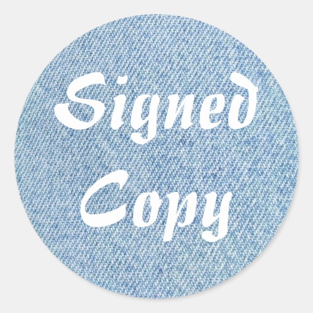 Copie signée - Stickers ronds (#56) (Devant)