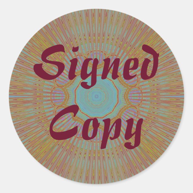 Copie signée - Stickers ronds (#57) (Devant)