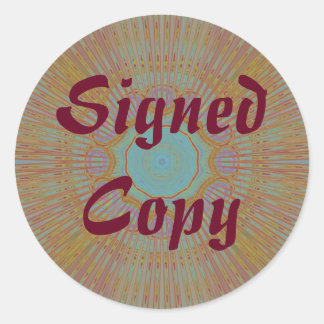 Copie signée - Stickers ronds (#57)