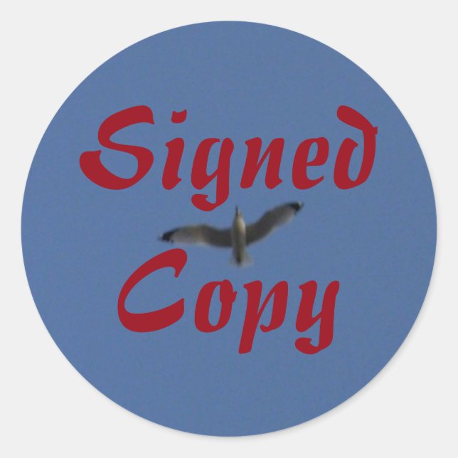 Copie signée - Stickers ronds (#61) (Devant)