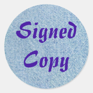 Copie signée - Stickers ronds (#9)