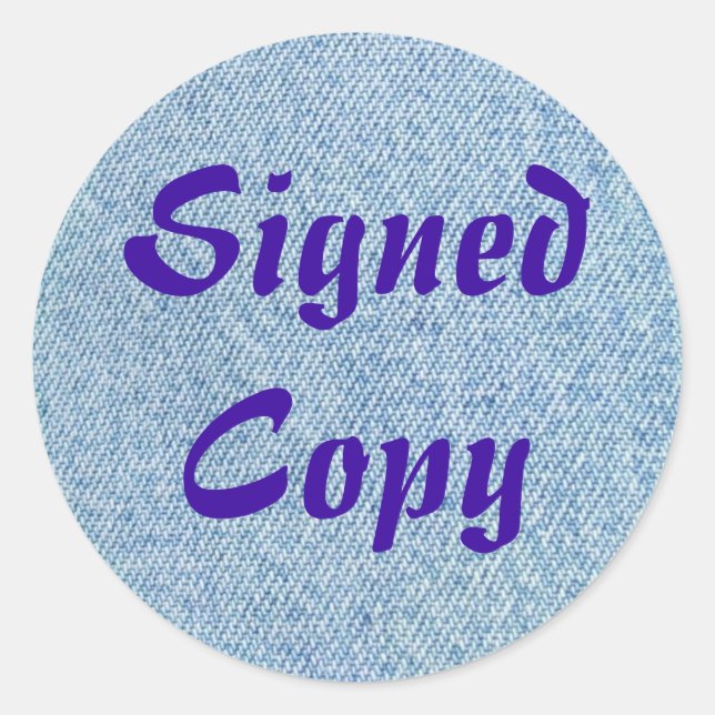Copie signée - Stickers ronds (#9) (Devant)