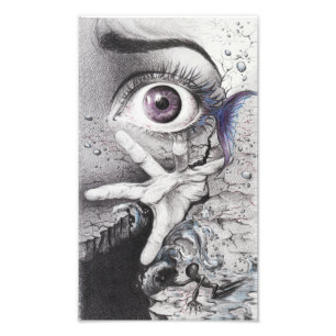 Copie surréaliste de photo de dessin d'oeil de
