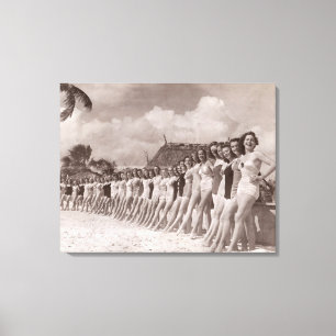 Copie vintage de toile de maillots de bain -