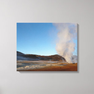 Copie volcanique de paysage de toile de l'Islande