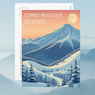 Copper Mountain Colorado Vacances ski Carte postal
