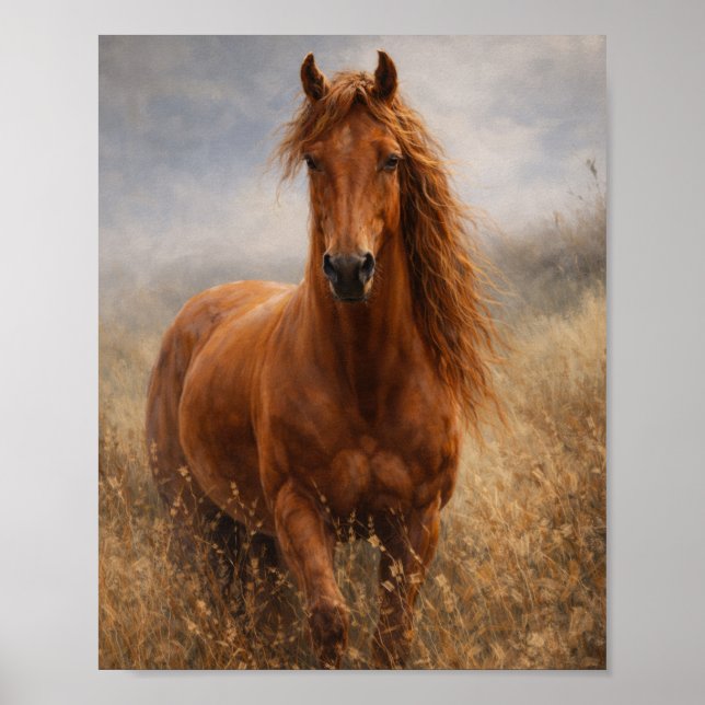 Copper Spirit | Chestnut Horse | Poster (Devant)