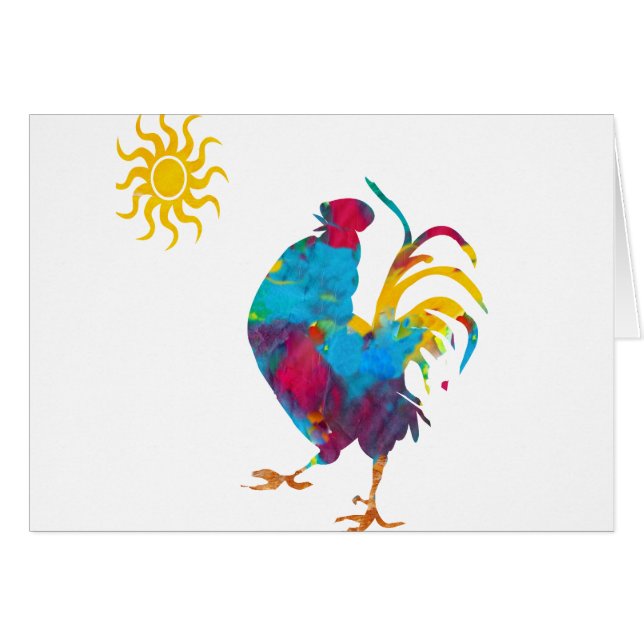 Coq artistique le roi de la basse-cour (Devant horizontal)