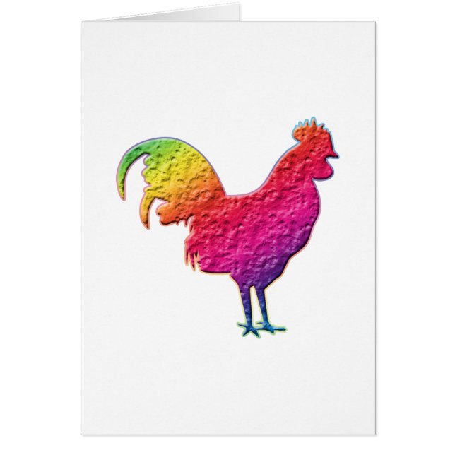 Coq d'arc-en-ciel (Devant)