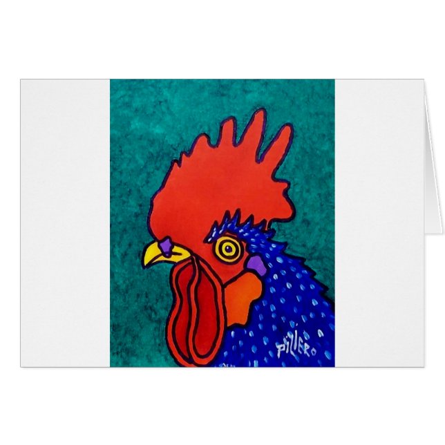 Coq d'avril (Devant horizontal)