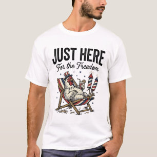 Coq de la liberté drôle Vintage T-shirt patriotiqu
