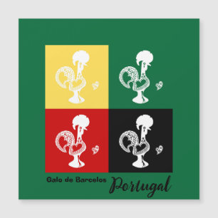 Coq portugais de Barcelos coloré motif