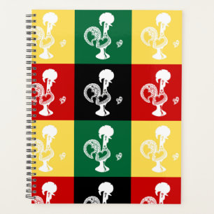 Coq portugais de Barcelos coloré motif