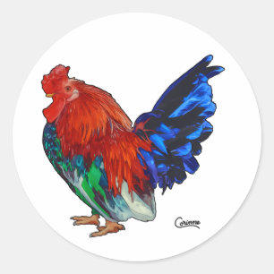 Coq - Stickers Enveloppe