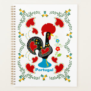 Coq traditionnel du Portugal en noir
