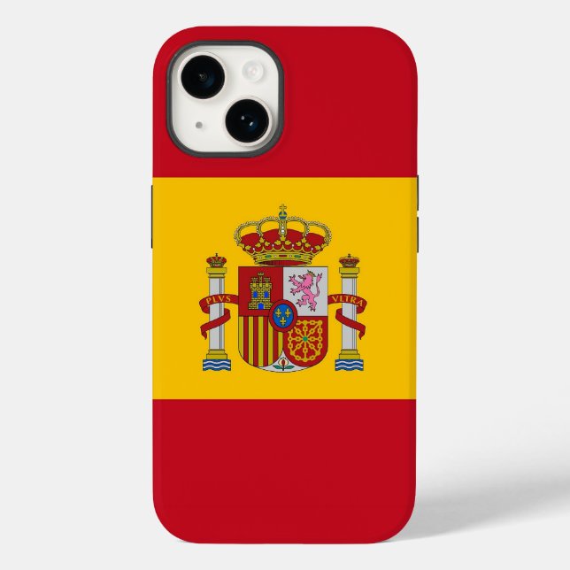 Coque Apple patriotique, Espagne drapeau Coque-Mat (Verso)