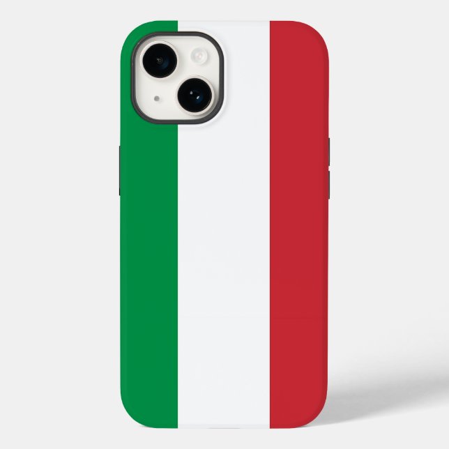 Coque Apple patriotique, Italie drapeau Coque-Mate (Verso)