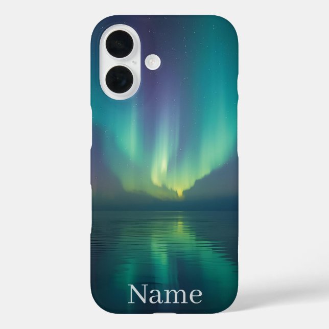 Coque Aurora magique - Cadeau de nom personnalisé  (Verso)