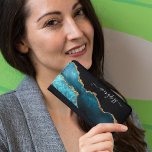 Coque Avec Portefeuille Pour Galaxy S5 Aquarelle Turquoise moderne personnalisée Or<br><div class="desc">Cette étagère de téléphone porte-monnaie moderne et design turquoise et or agate et personnalisée avec votre nom sur un arrière - plan noir. Facile à personnaliser avec des options personnalisées.</div>