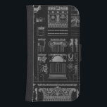 Coque Avec Portefeuille Pour Galaxy S4 Architecture graphique IV<br><div class="desc">Décorations pour la maison</div>