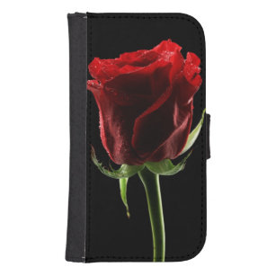 Coque Avec Portefeuille Pour Galaxy S4 Beau tissu rose et de couleur