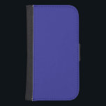 Coque Avec Portefeuille Pour Galaxy S4 Bleu (pigment) (couleur solide)<br><div class="desc">Bleu (pigment) (couleur solide)</div>