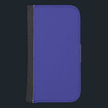 Coque Avec Portefeuille Pour Galaxy S4 Bleu (pigment) (couleur solide)<br><div class="desc">Bleu (pigment) (couleur solide)</div>