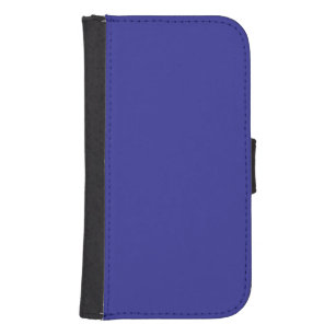 Coque Avec Portefeuille Pour Galaxy S4 Bleu (pigment) (couleur solide)