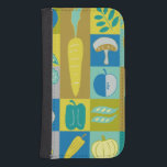Coque Avec Portefeuille Pour Galaxy S4 Blocs végétariens II<br><div class="desc">Décor à la maison</div>
