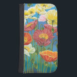 Coque Avec Portefeuille Pour Galaxy S4 Bouquet à la frontière I<br><div class="desc">Floral</div>