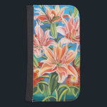 Coque Avec Portefeuille Pour Galaxy S4 Bouquet à la frontière II<br><div class="desc">Floral</div>
