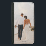 Coque Avec Portefeuille Pour Galaxy S5 Cadeau photo personnalisé personnalisé<br><div class="desc">Transformez vos souvenirs les plus heureux en un coque iphone personnalisé. Un cadeau de conservation unique que vous pouvez ajouter votre photo et votre nom pour en faire votre propre.</div>