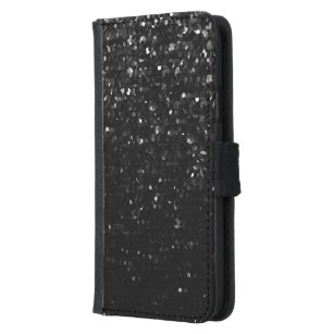 Coque Avec Portefeuille Pour Galaxy S5 Caisse Samsung S5 Bling en cristal noir Strass de
