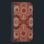 Coque Avec Portefeuille Pour Galaxy S4 Cinnabar Suzani I<br><div class="desc">Décorations pour la maison</div>