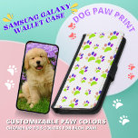 Coque Avec Portefeuille Pour Galaxy S5 Conception Empreinte de patte de chien coloré, Cou<br><div class="desc">Commencez votre journée de façon péremptoire. Portez votre téléphone portable avec un design empreinte de patte adorable pour chien. Convient pour un usage quotidien ou comme cadeau pour les amateurs de chiens et d'animaux. Couleurs Paw personnalisables : Les empreintes de pattes sont entièrement modifiables, vous permettant de changer jusqu'à 5...</div>