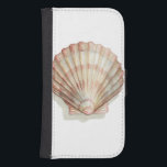 Coque Avec Portefeuille Pour Galaxy S4 Coquillage rose et crème<br><div class="desc">Megan Meagher aime peindre des photos des belles collections océaniques. Elle saisit les plus belles offres naturelles de la nature dans la vie marine. Dans ce tableau classique et simple, il saisit la simplicité d'un bel coquillage crème et rose. Obtenez ce morceau d'art imprimé dès aujourd'hui pour ajouter à votre...</div>