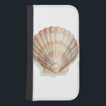 Coque Avec Portefeuille Pour Galaxy S4 Coquillage rose et crème<br><div class="desc">Megan Meagher aime peindre des photos des belles collections océaniques. Elle saisit les plus belles offres naturelles de la nature dans la vie marine. Dans ce tableau classique et simple, il saisit la simplicité d'un bel coquillage crème et rose. Obtenez ce morceau d'art imprimé dès aujourd'hui pour ajouter à votre...</div>