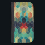 Coque Avec Portefeuille Pour Galaxy S4 Cubes colorés Motif géométrique 2<br><div class="desc">Coubes colorés motif géométrique transparent</div>