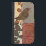 Coque Avec Portefeuille Pour Galaxy S4 Damask Sparrow<br><div class="desc">Ce dessin d'art contemporain d'un moineau brun et d'autres détails inspirés du collage ajoutera du caractère à tout salon ou salle à manger. L'image comprend un thème de couleur rouge et marron. Obtenez aujourd'hui cette belle et unique impression artistique de l'artiste Norman Wyatt.</div>
