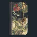 Coque Avec Portefeuille Pour Galaxy S4 Dark Nature Scene par Vision Studio<br><div class="desc">Cette scène de nature sombre montre deux papillons et une libellule se rassemblant au-dessus de feuilles verts profonds et une belle fleur. On entend presque les coups d'ailes pendant que l'on étudie la pièce. Si vous aimez la nature,  vous apprécierez ce tableau. Achète ta copie aujourd'hui !</div>