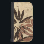 Coque Avec Portefeuille Pour Galaxy S4 Design de crayon floral avec Feuilles tawny<br><div class="desc">Ce dessin au pochoir de feuilles floraux à la coloration tonique a un aspect rustique arrière - plan,  lui donnant une atmosphère vintage. Un original de Jennifer Goldberger,  cette impression ferait un cadeau extraordinaire pour quelqu'un qui aime l'atmosphère rustique de pièces comme celle-ci!</div>