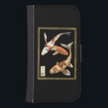 Coque Avec Portefeuille Pour Galaxy S4 Deux Japonais Koi Goldfish sur un Arrière - plan n<br><div class="desc">Cette image représente deux Koi Goldfish orange vif sur un arrière - plan noir élégant. Cette impression contemporaine d'art moderne d'un détail traditionnel d'inspiration japonaise et orientale ajoutera du caractère à n'importe quel produit Zazzle.</div>